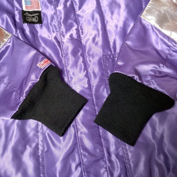 Vintage Simpson Racing Jacket Women Small Purple Double Layer Driving - Picture 16 of 16